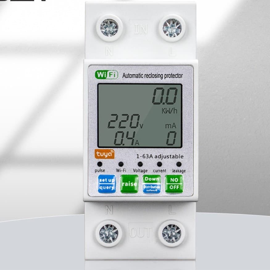 High-Precision Household Electricity Meter with LCD Display, WiFi Smart Meter, Electronic Remote Meter Customization