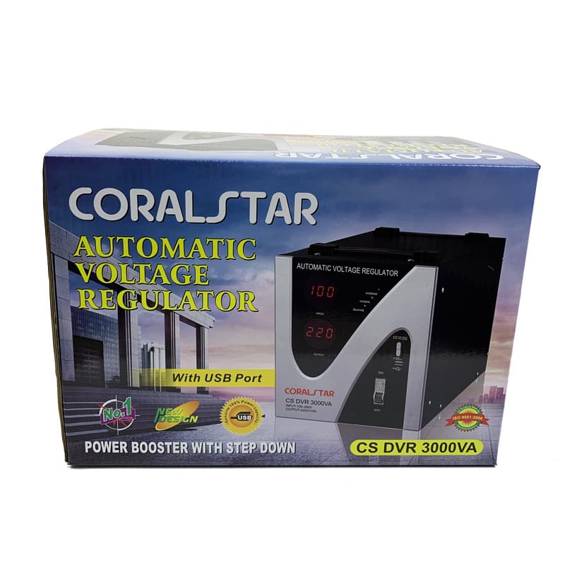 3000W household and commercial 220V high power fully automatic voltage stabilizer 3KW air conditioner refrigerator TV regulated power supply