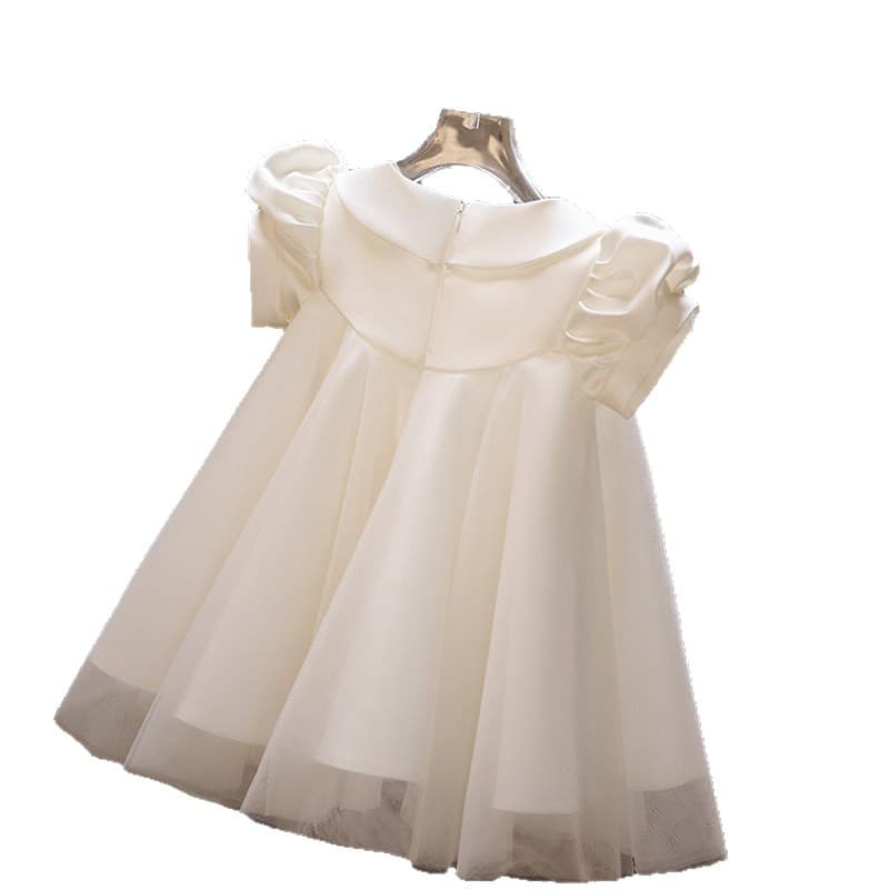 Girls' Fashionable Dress 2026 New Birthday Princess Gown, First Birthday Tutu Dress for 1-Year-Old Baby Girl, Unique Champagne Color