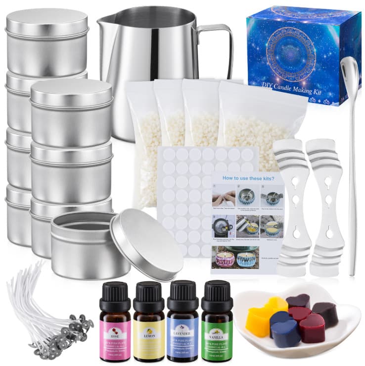 Cross-border Aromatherapy Candle Making Tool and Material Kit DIY Candle Kit Roopy Tinplate Candle