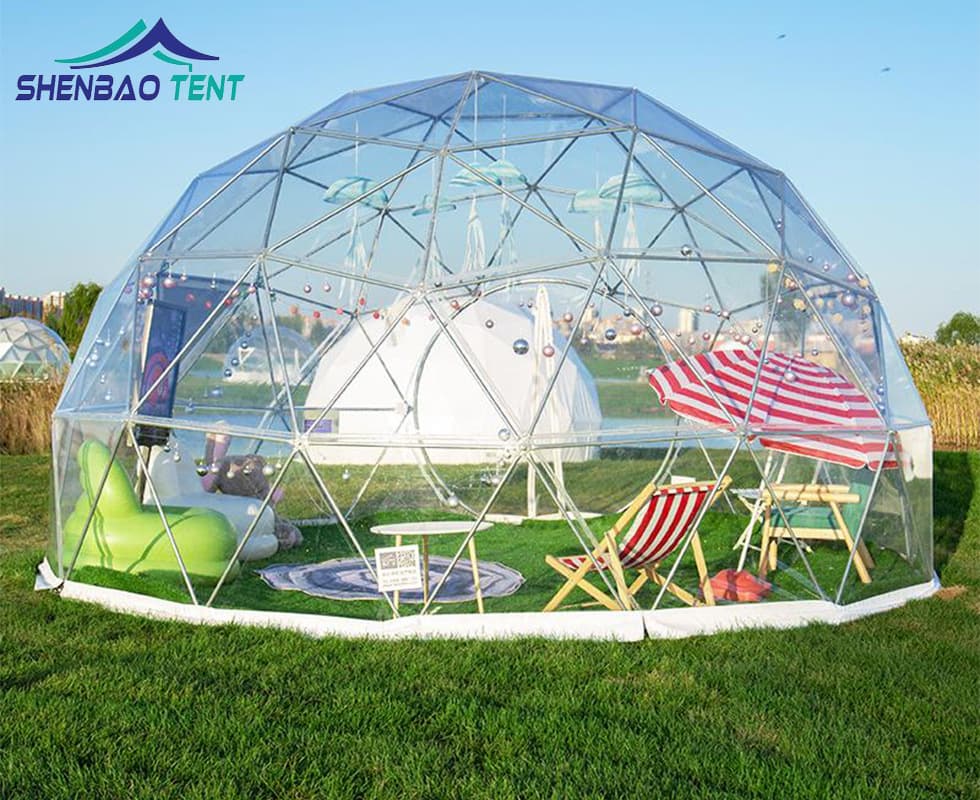Garden Leisure Sun Spherical Tent Scenic Spot Check-in Fully Transparent Spherical Tent Dome Tent