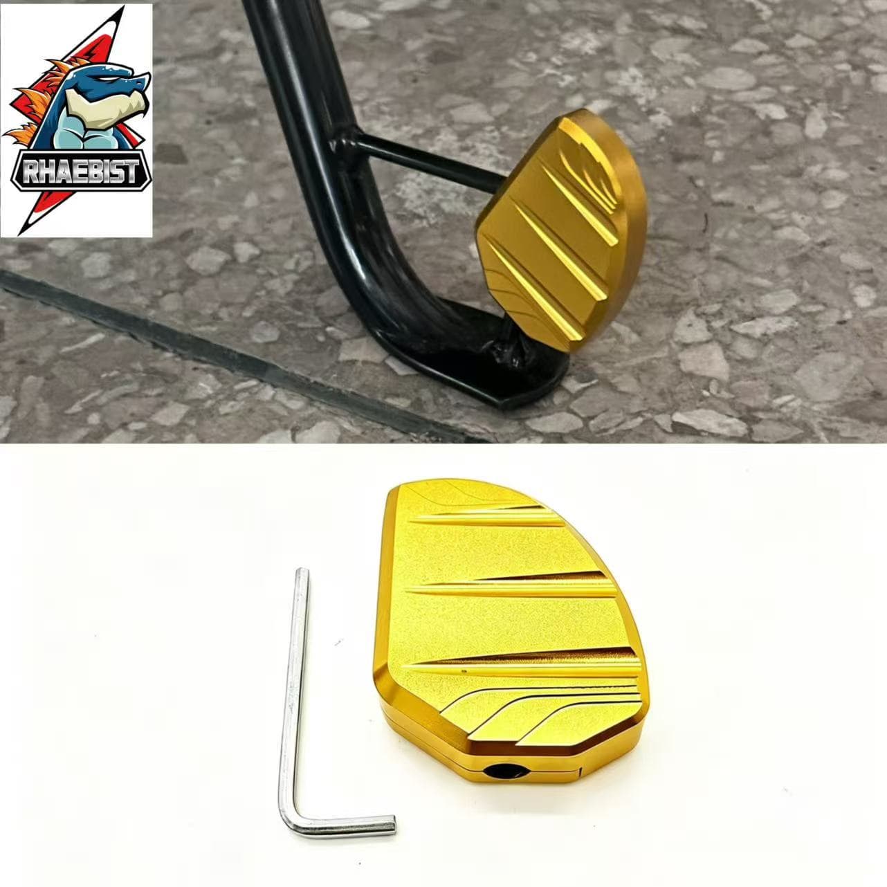 For Honda NS150LA Side Stand CNC Modified Enlarged Base Assist Side Kick Anti-Slip Raised Footrest Accessory