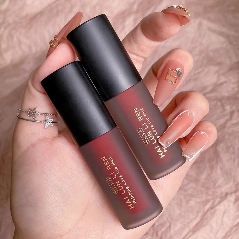 Helen Beauty High-Value Lip Glaze Velvet Matte Lip Gloss Lipstick Non-Stick Cup Student Cheap Lipstick Generation Hair