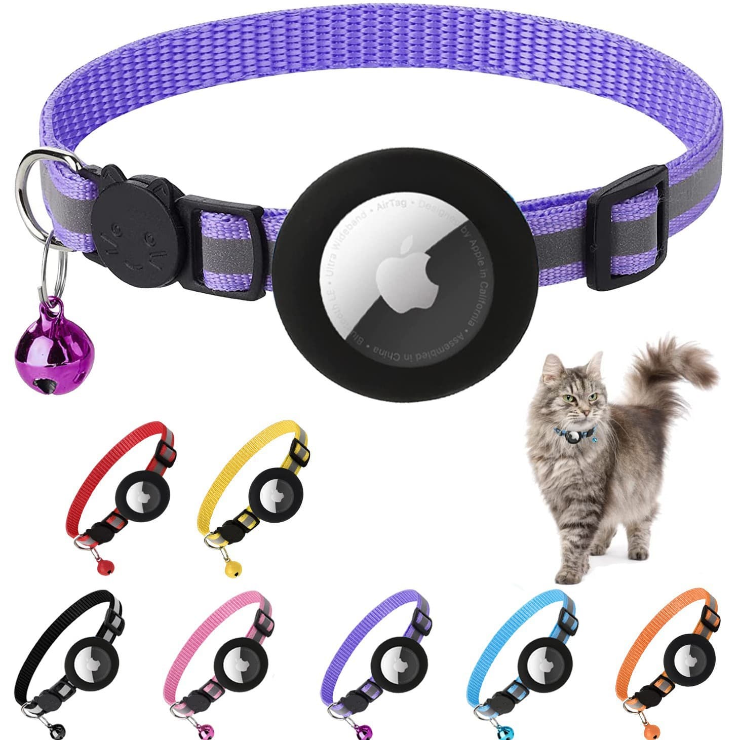 2025 Amazon hot-selling products suitable for Airtag tracker protective cover anti-lost pet positioning collar
