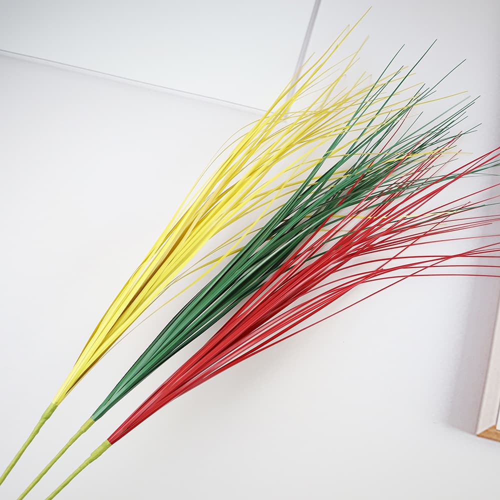 Decorative plants: laser grass, onion grass, PVC tassel, Christmas, outdoor party, wedding, birthday decorations, laser grass.