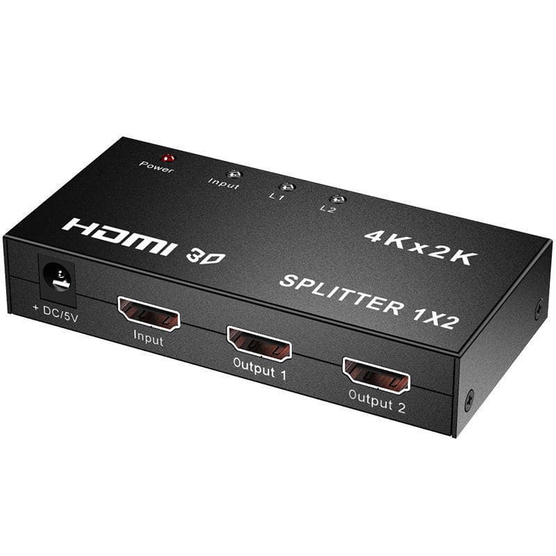 HDMI Splitter 4K 1-in-2-out for Laptop Set-Top Box HDTV Screen Splitter
