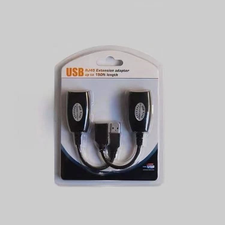 USB Network Extender 50 Meters Surveillance USB to Ethernet Port for Mouse Connection