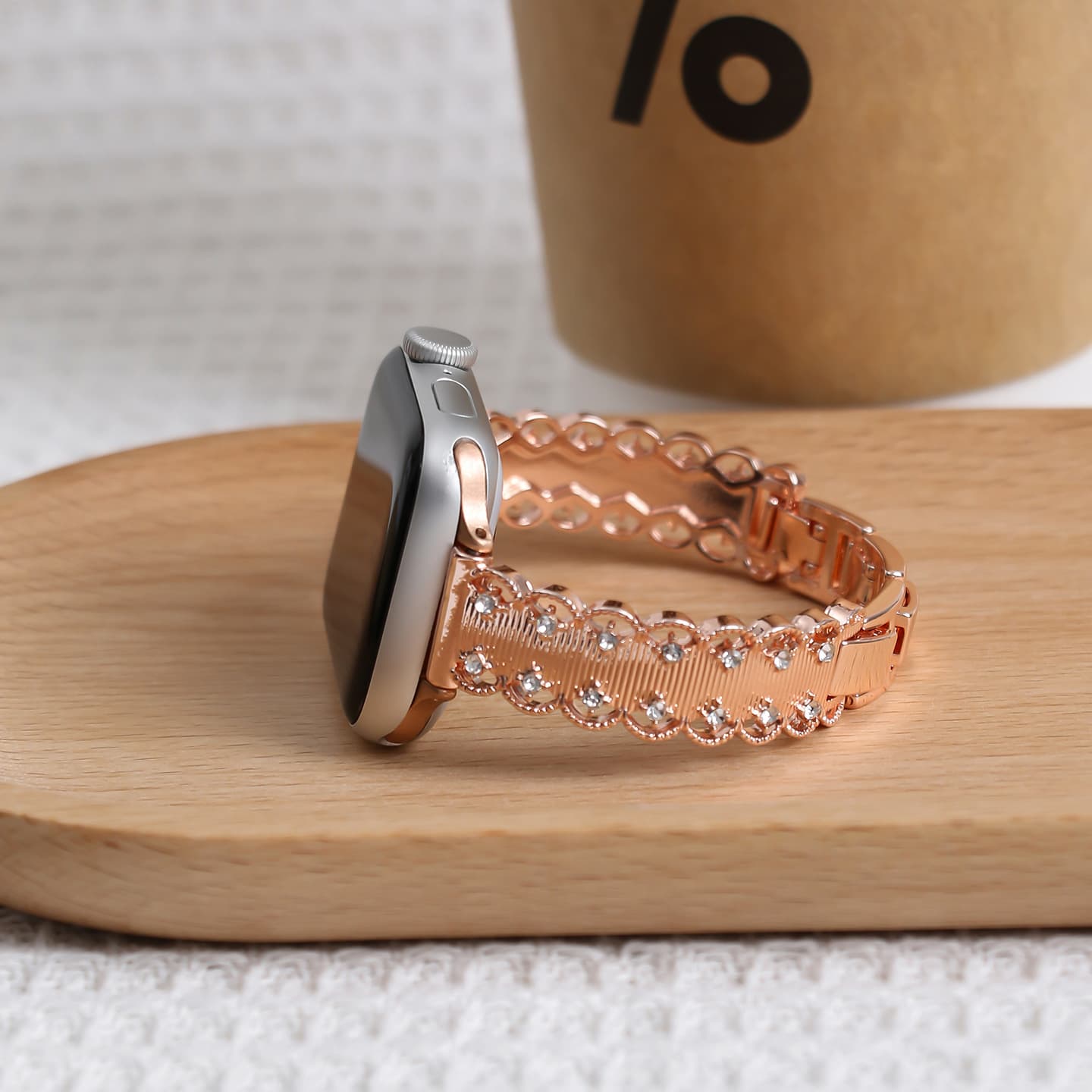 Lace Zircon Strap for Apple Watch S10, Xiaomi Band 9/10 Strap, Xiaomi 8 Pro Strap