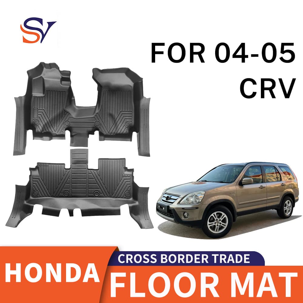 For Honda CRV 2004-2005 5D Full Coverage 100% TPE Raw Material Car Floor Mats
