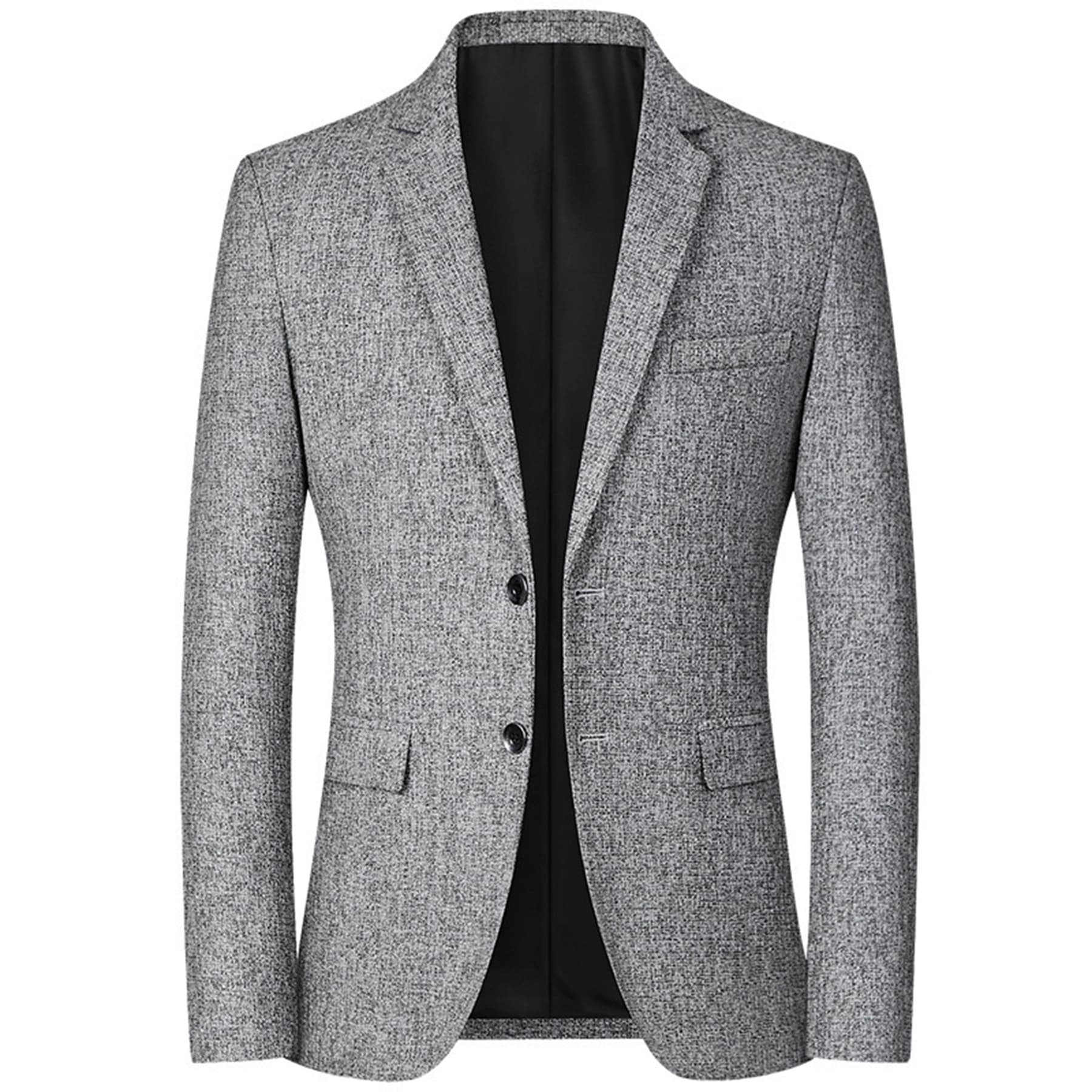 2025 Men's Casual Blazer Spring/Autumn Thin Single Suit Jacket Dad's Wrinkle-Free Suit