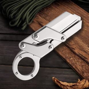 Outdoor Knife Folding Knife Camping Convenient Folding Mechanical Knife Multi-function Push Type Fruit Knife Parcel Knife