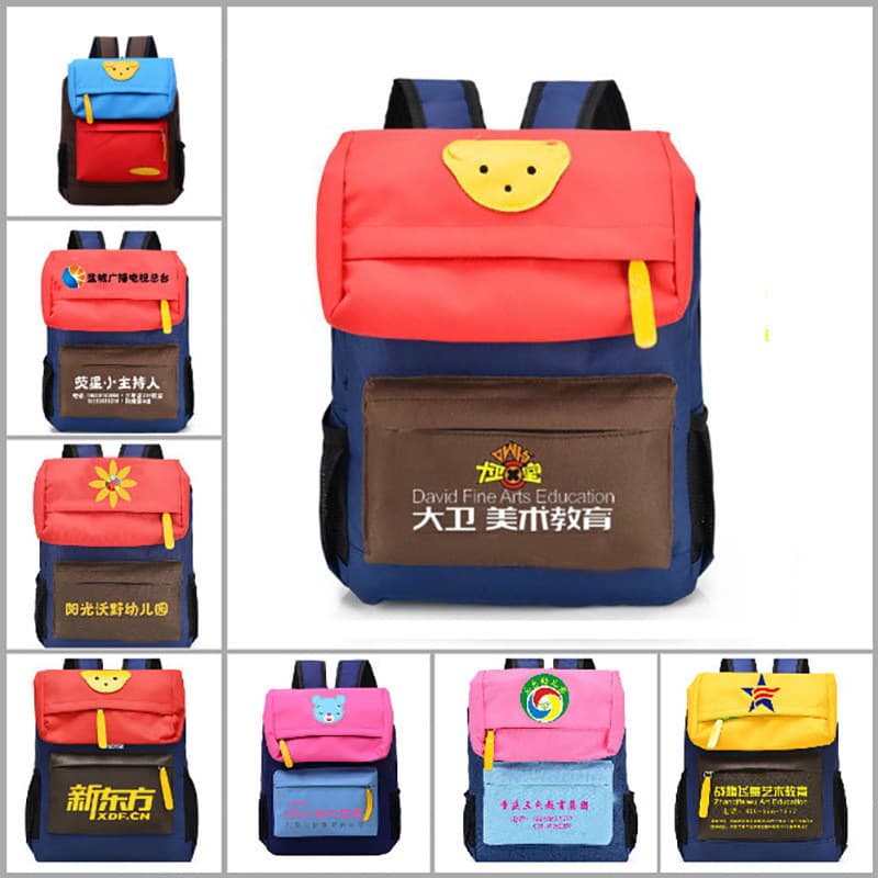 Children's schoolbags, primary school students' printed logo backpacks, coaching training classes, kindergarten schoolbags printed