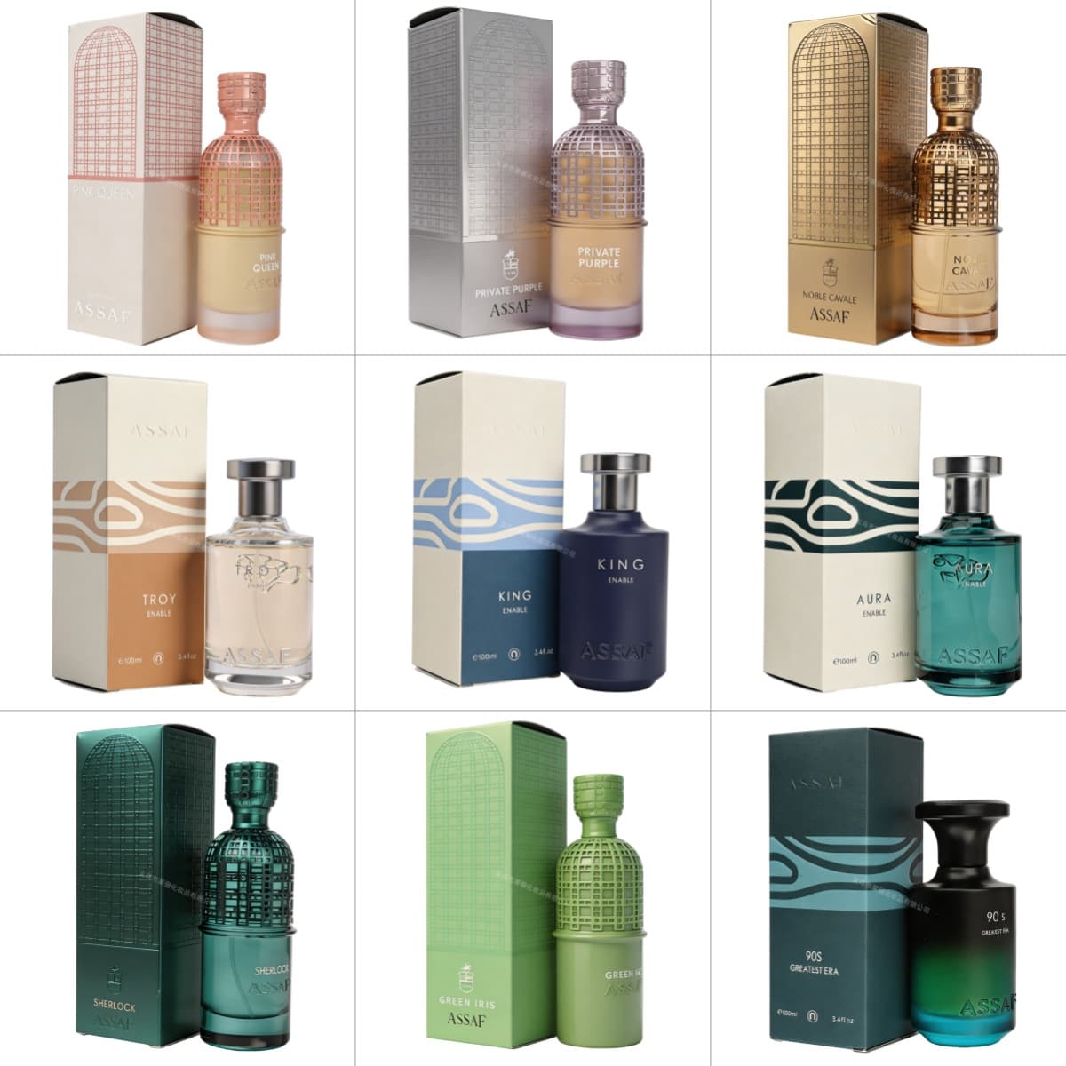 Cross-border Hot Selling Export Perfume 200ml ASSAF Middle Eastern Arabic Perfume Women Dubai Perfume