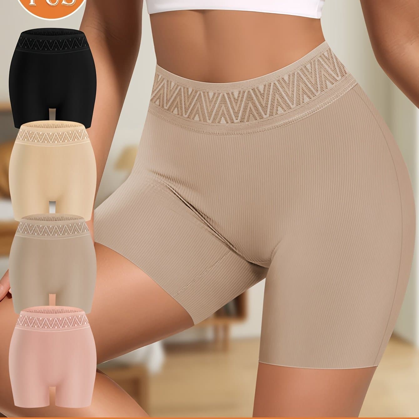 V 47896 Tummy Hip Women Shorts