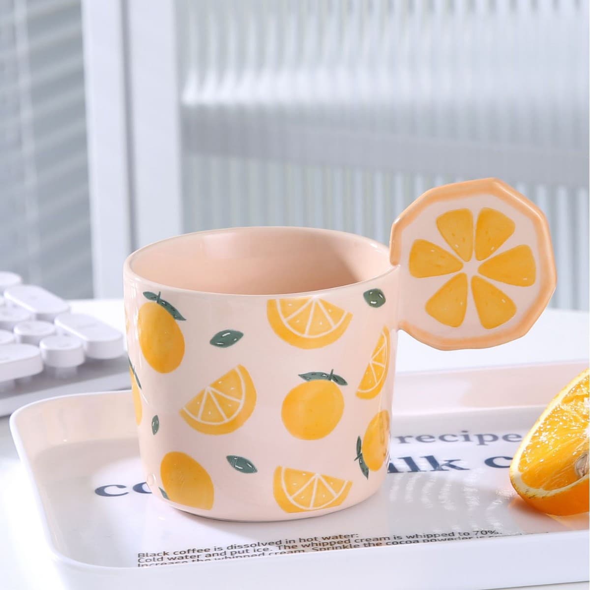 Healing Fruit Ceramic Mug, Home Fresh Style, Creative Office Water Cup, High Appearance Cup, Wholesale