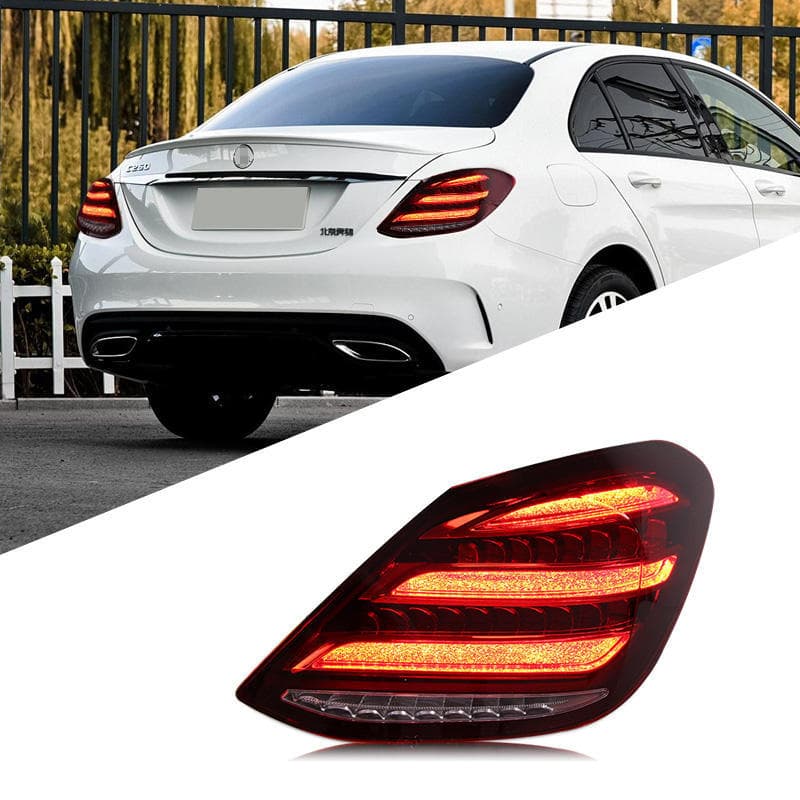 Suitable for 15-21 Mercedes-Benz C-class taillight assembly W205 modified S-class Maybach style LED driving light taillight