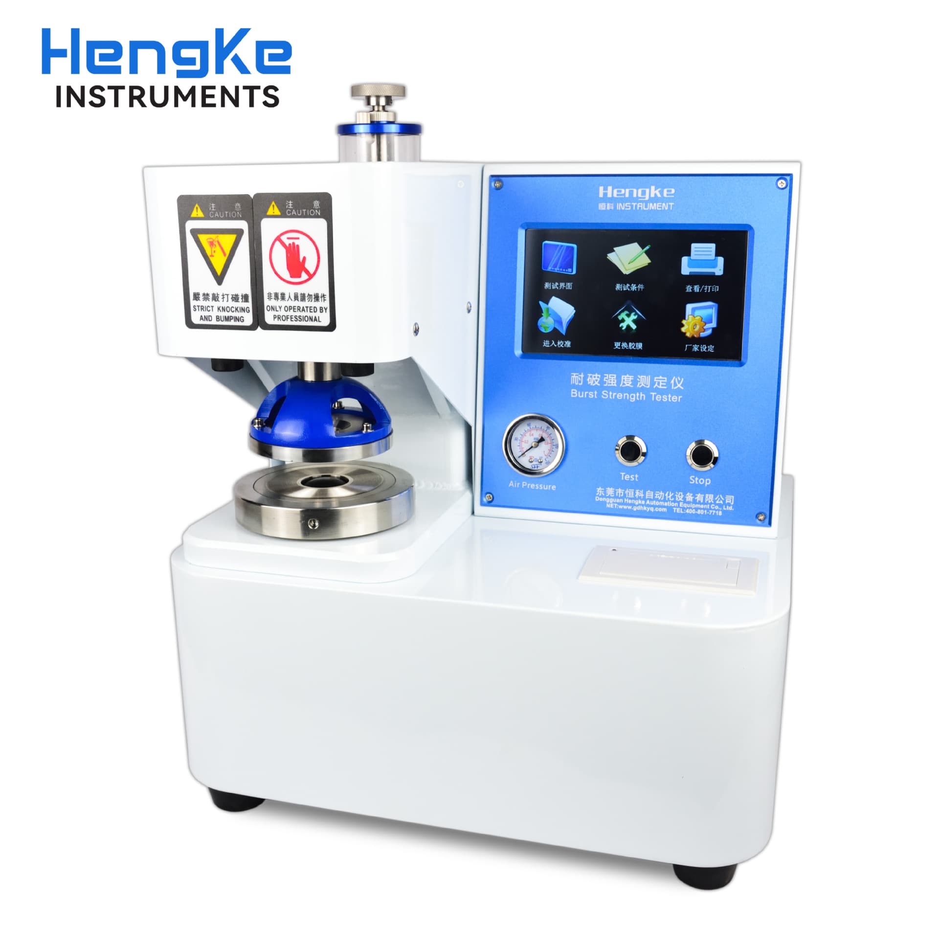 Universal paper bursting strength testing machine carton bursting strength testing machine cardboard corrugated bursting testing instrument