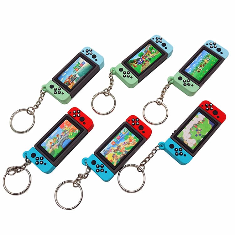 Switch Nintendo Game Controller Charm Animal Crossing Keychain Super Mario Pendant