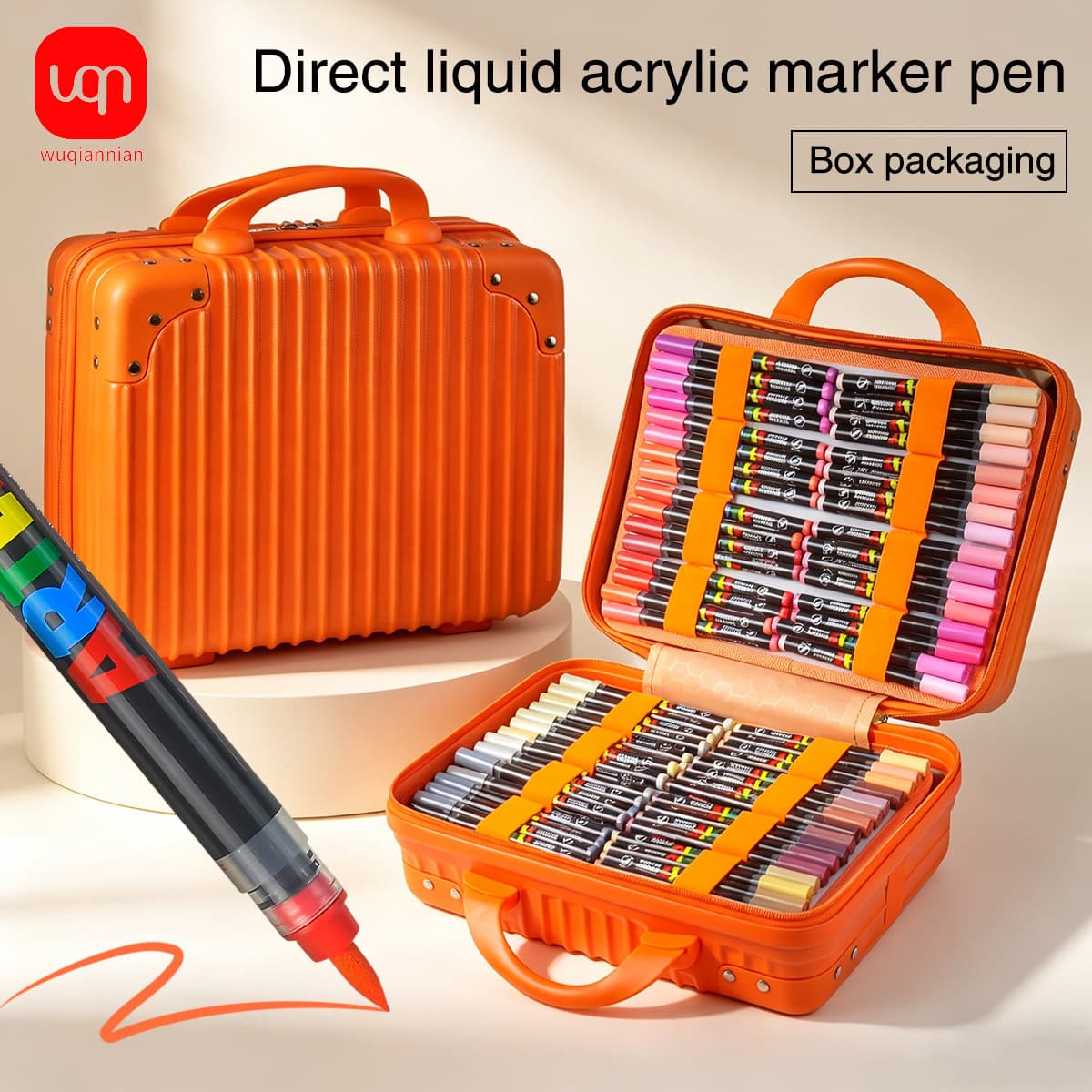 Cross-border Supply Marker Pen Gift Box Set 320 Colors DIY Painting Watercolor Drawing Pen Direct Liquid Acrylic Marker Pen