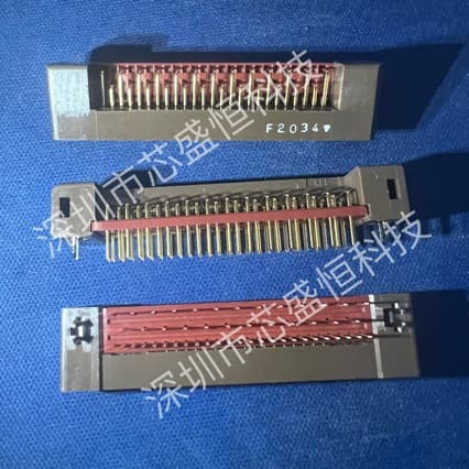 8931E-050-178L-F KEL 1.27mm Right Angle Board End 50-Pin Connector Genuine Stock