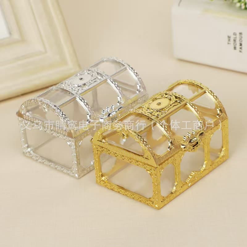 New Cross-Border Ferrero Treasure Box European Style Hollow Gold and Silver Candy Box Halloween Dome Treasure Box Gift Box
