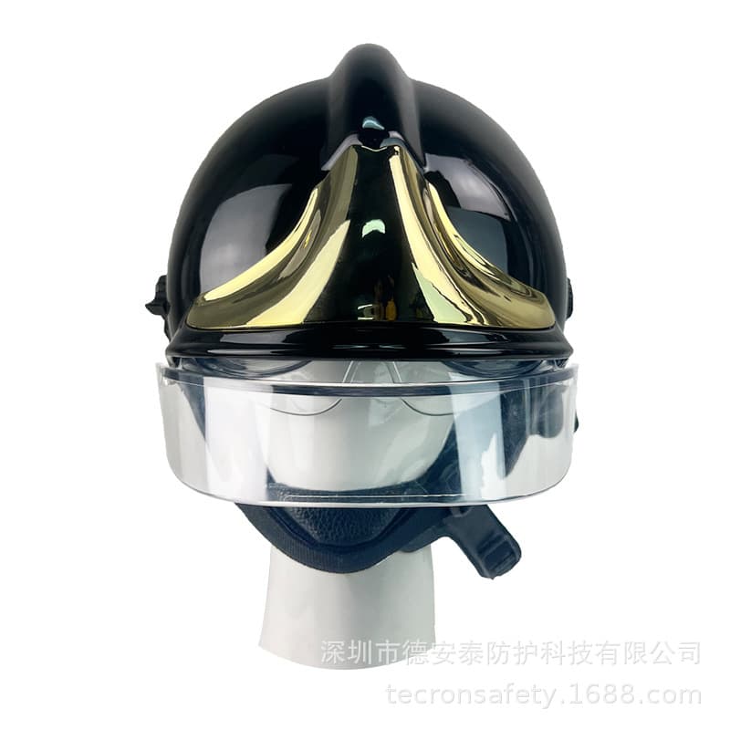 Fire Helmet European Standard En443 Fireproof, Anti-Smash, Impact-Resistant, Anti-Radiation Heat Full-Face Firefighter Fire Extinguishing Helmet