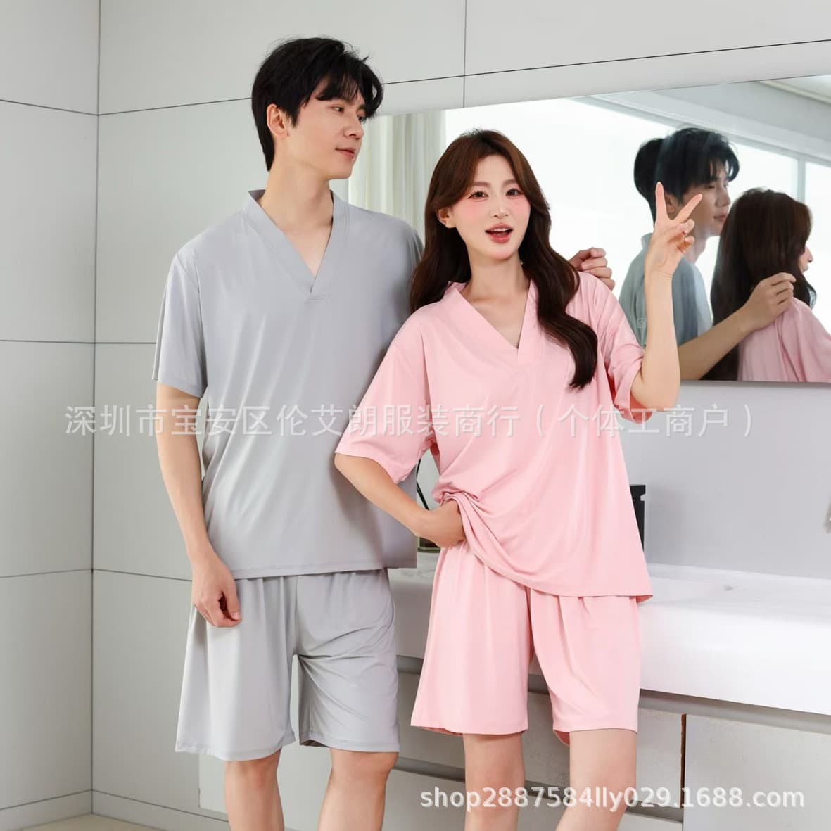 Ice Silk High-End Sauna Suit, Foot Therapy Bathrobe, Ice Silk Wash Center Robe, Unisex Homewear Pajamas
