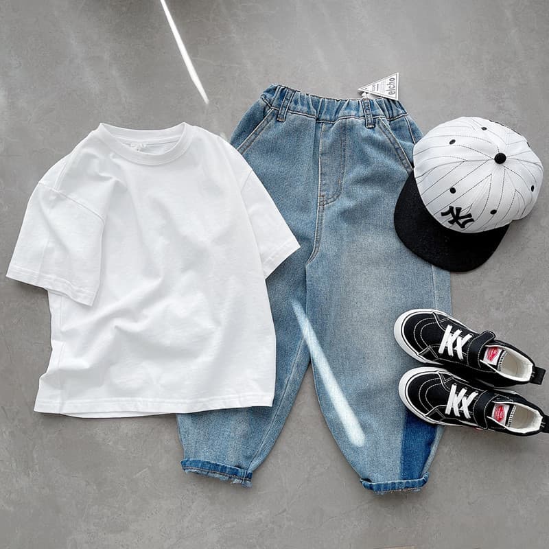 2024 Spring/Summer Children's Short Sleeve T-Shirt Cotton Half Sleeve Girls T-Shirt Boys Short Sleeve Kids Clothing Japanese Style Base Layer Short Sleeve