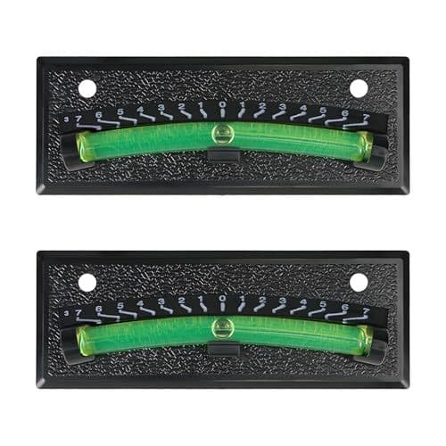 2025 RV inclinometer, glass bubble level, vehicle angle gauge with adhesive backing and mounting holes