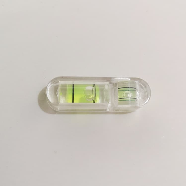 Mini 2D Bubble Level, Camera Gimbal Bubble Level, Fully Transparent Double Bubble Acrylic Level, Small T-Shaped