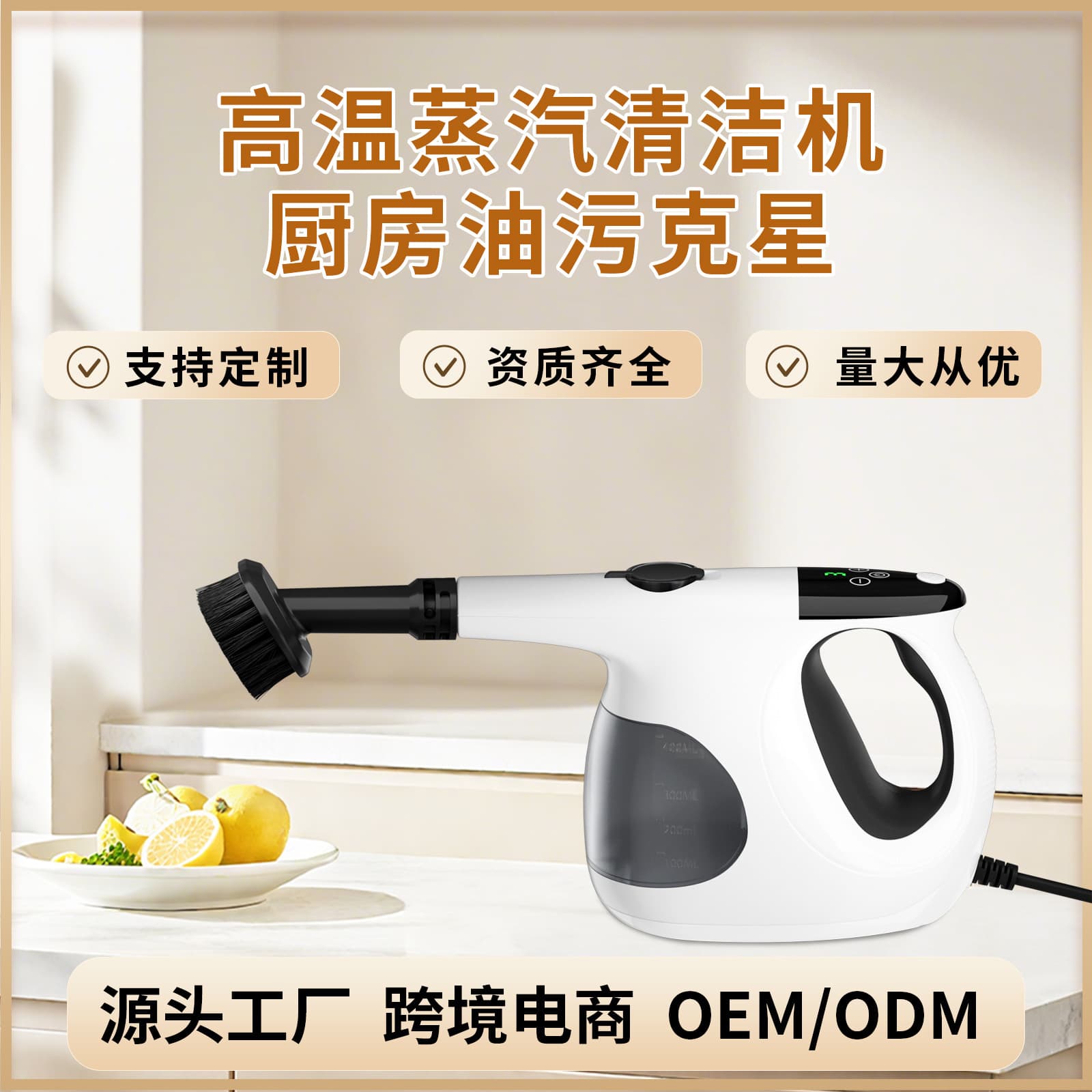 New cross-border steam cleaner, customized small multi-functional household air conditioner range hood high-temperature steam cleaner