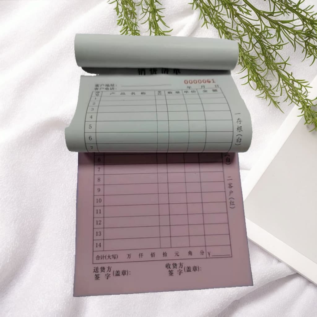 Wholesale Duplicate/Triplicate Sales List Carbonless Copy Documents Receiving/Shipment Slip Machine-Printed Receipt Delivery Order Printing