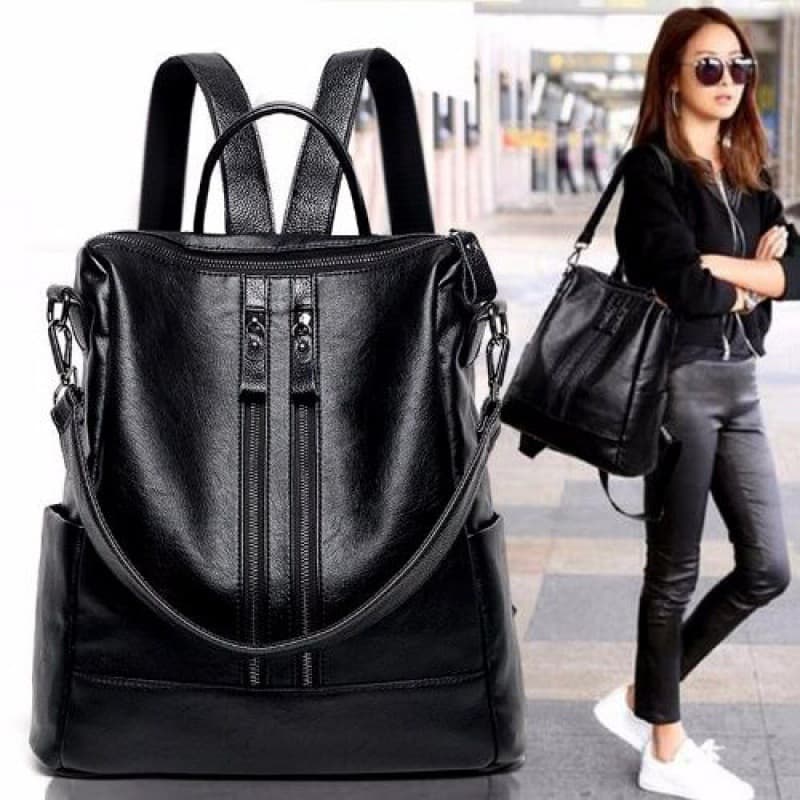 Fashionable Student Backpack, European and American Trendy Casual School Bag, Large Capacity Travel Bag for Women
