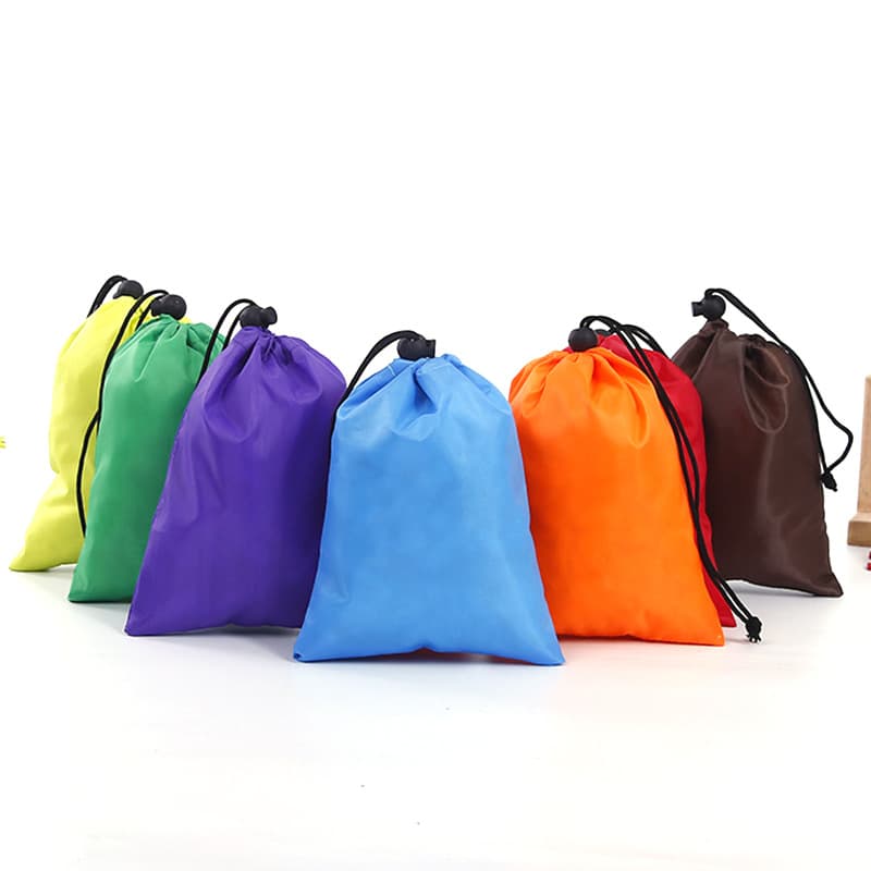 Polyester Drawstring Storage Bag Organizer Nylon Pull String Closure Oxford Fabric Factory Direct