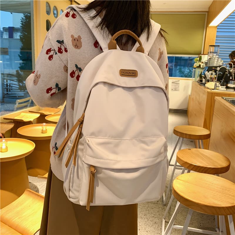 Korean Style Backpack for Women Minimalist Middle School College Students Cute Double Shoulder Bag Travel Backpack Premium Customizable