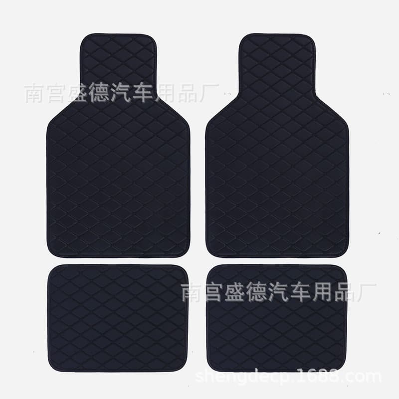 Wholesale Drop Shipping Car Mats for Export, Amazon Cross-Border Quilted Foot Pads, Right-Hand Drive PVC Universal Car Floor Mats