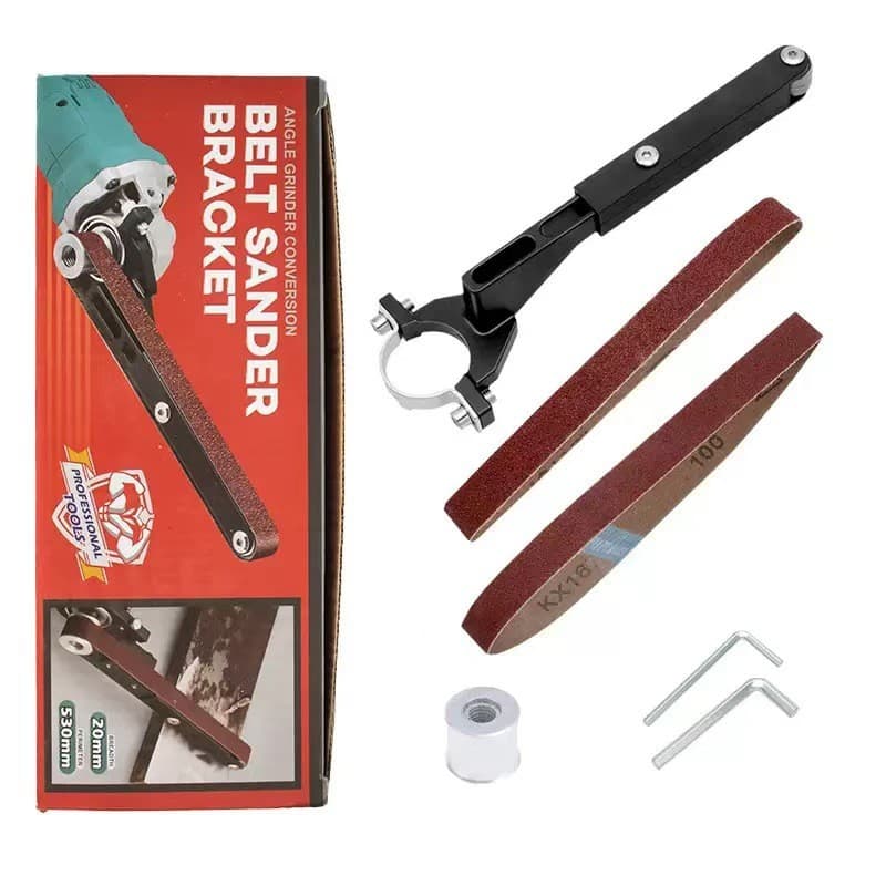 Angle Grinder Conversion Belt Sander 100-Type Angle Grinder Conversion Belt Sander Bracket Rust Removal Polishing Mini Belt