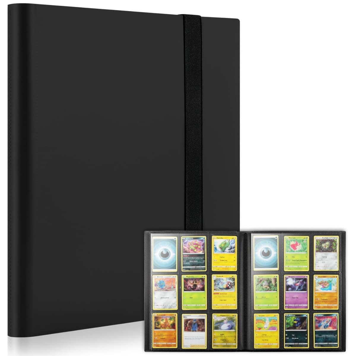 In-stock 9-grid Pokémon card storage album, A4 organizer, Ultraman game card business card holder