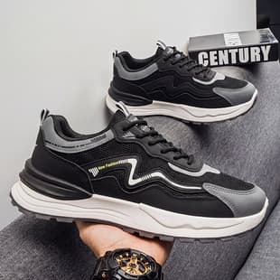 Men's Summer 2026 New Casual Sports Shoes Wear-Resistant Low-Top Running Shoes Fashion Versatile Trendy Men's Shoes