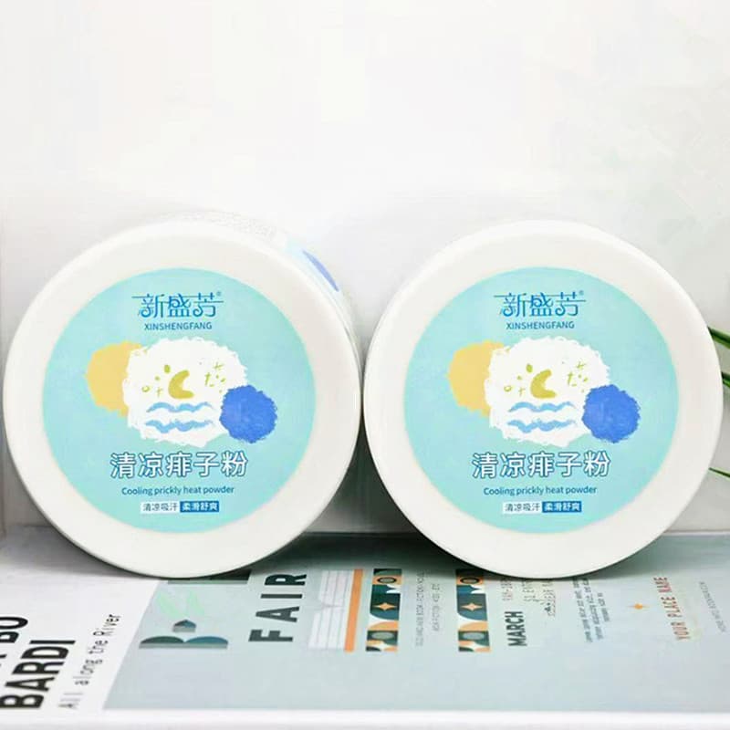 Factory Wholesale Xinshengfang Cooling Prickly Heat Powder for Refreshing Skin, Bulk Orders Preferred