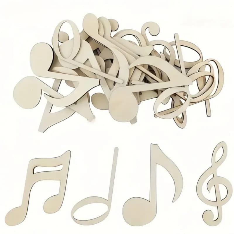 Cross-border Wooden Music Symbol DIY Graffiti Decorative Craft