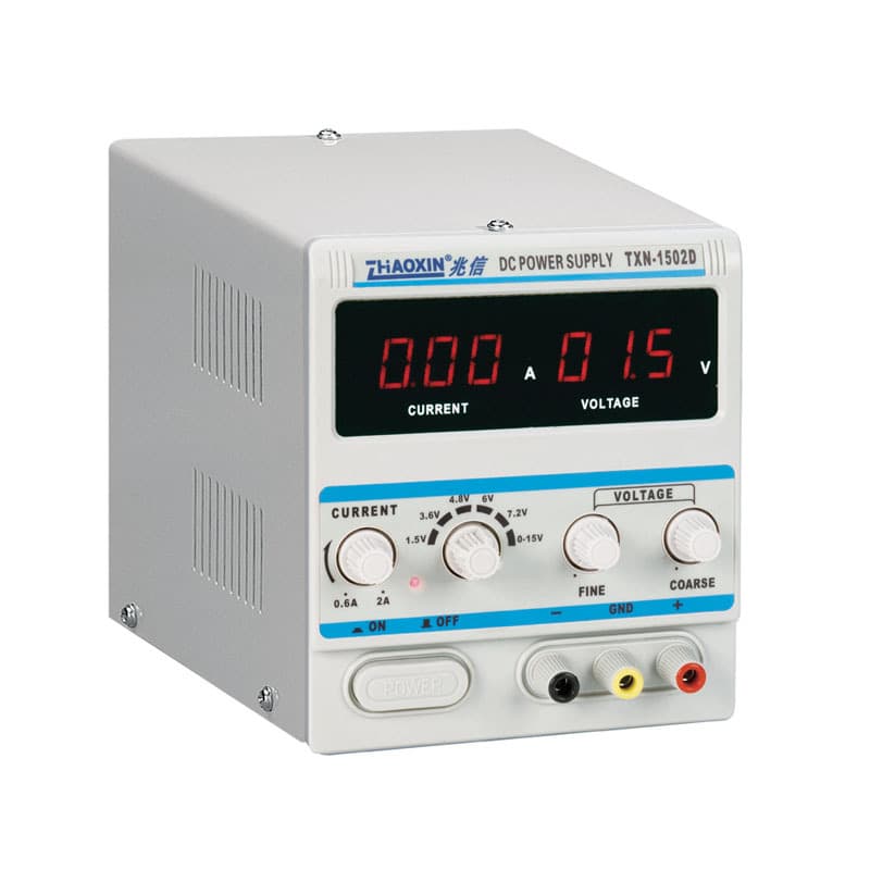 ZHAOXIN Adjustable DC Linear Regulated Power Supply with Cut-off Protection TXN-1502D for Mobile Phone Repair