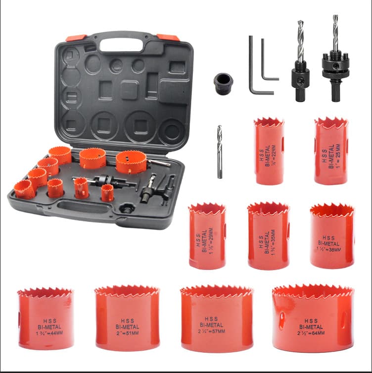 Hole opener 15PC set bimetal pipe hole opener set drill hole punch cross-border hot model factory direct supply