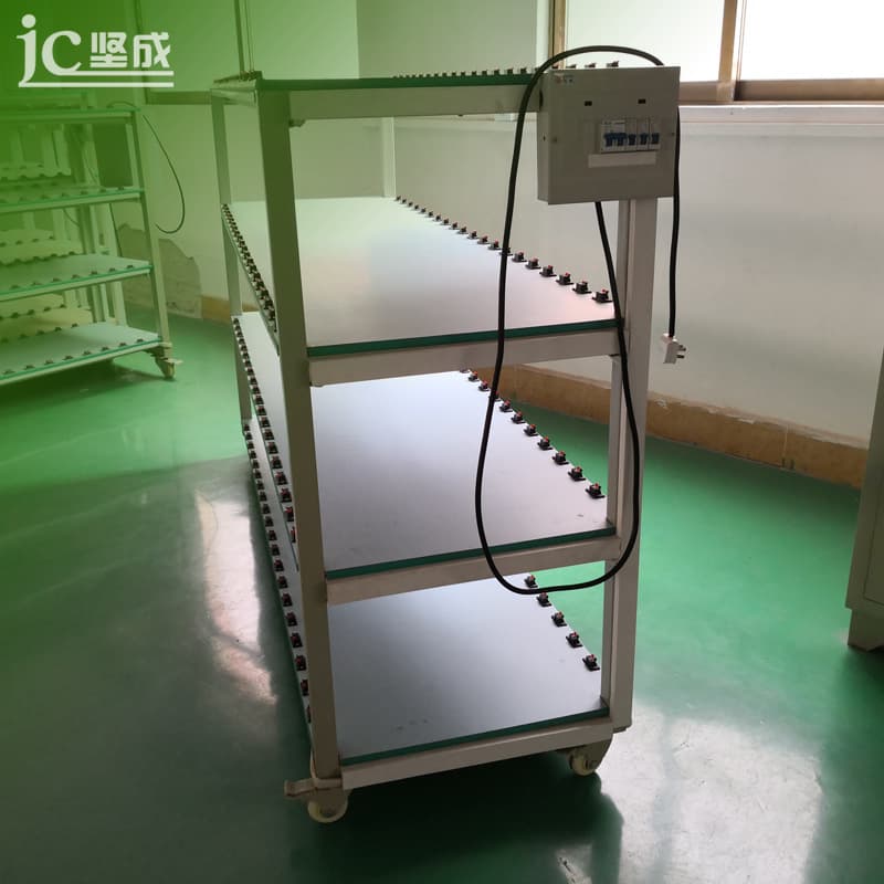 Zhongshan Factory Direct LED Aging Rack Downlight Aging Station with Casters Movable Downlight Aging Cart