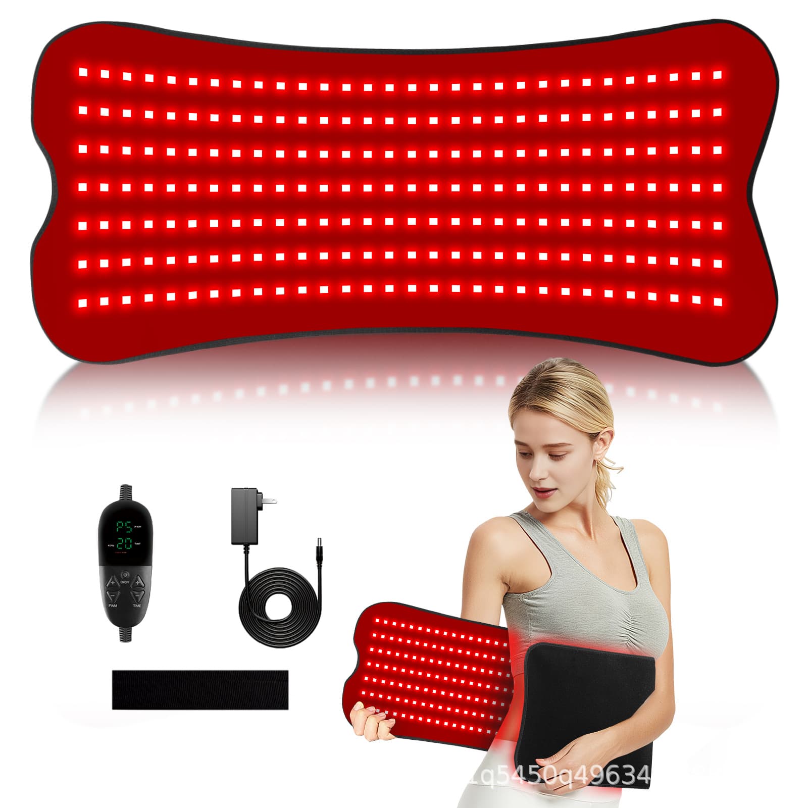 Amazon LED red light pad red light therapy belt infrared therapy yoga mat red light therapy bed heating lamp