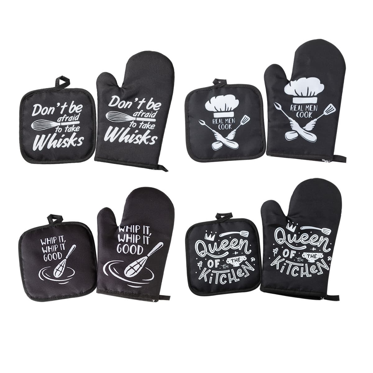 Wholesale Thick Kitchen Oven Mitts Heat-Resistant Microwave Gloves High-Temperature Baking Insulation Gloves
