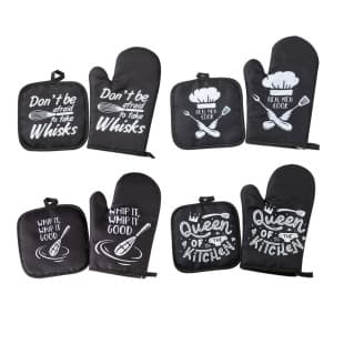 Wholesale Thick Kitchen Oven Mitts Heat-Resistant Microwave Gloves High-Temperature Baking Insulation Gloves