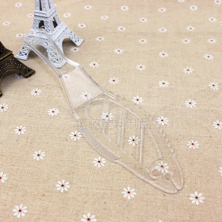 Transparent Food Grade Plastic Scoop, Milk Powder Scoop, Cake Shop Fish-Shaped Cake Knife, Plastic Scraper Cutter