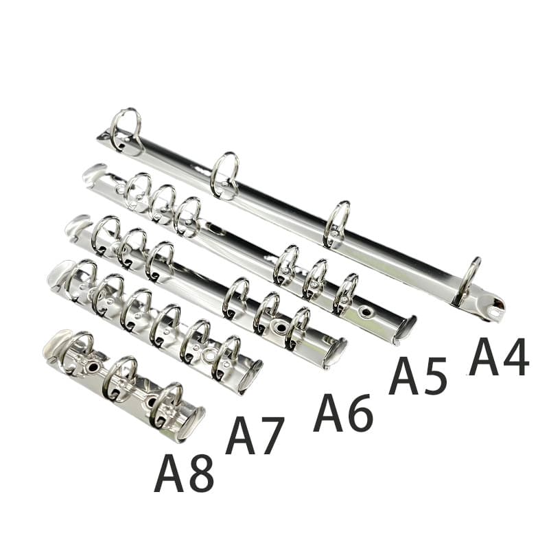 Binder A456789 Metallic Silver White Office Supplies 6-Hole Folder Accessories Factory Wholesale