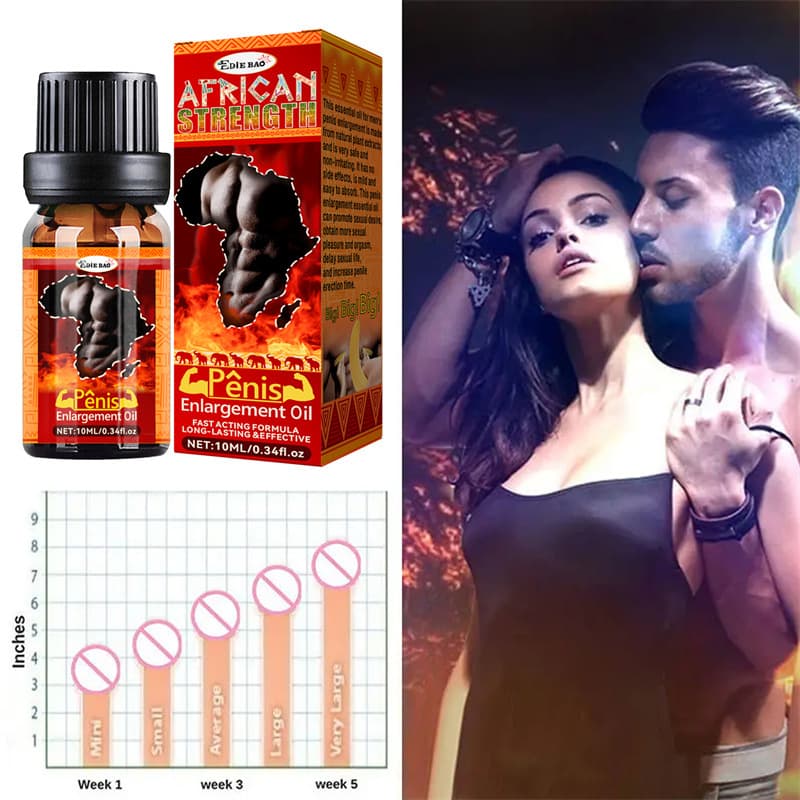 EDIEBAO Cross-Border Men's Enlargement Massage Oil 10ml, Men's Massage Oil enlarge oil Delay Care